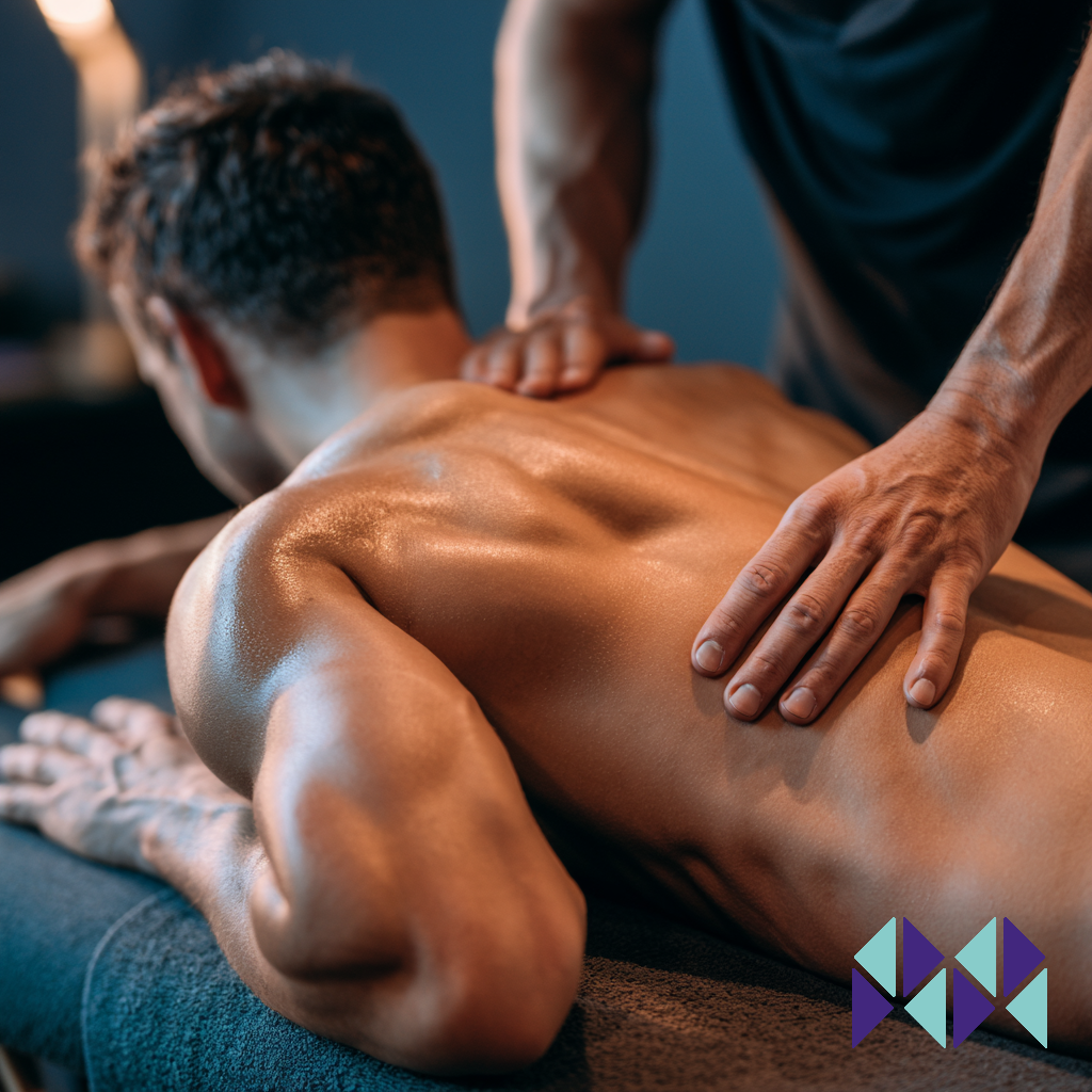 Lettino e ambiente relax dell'area massaggi di SPZ Fitness Club