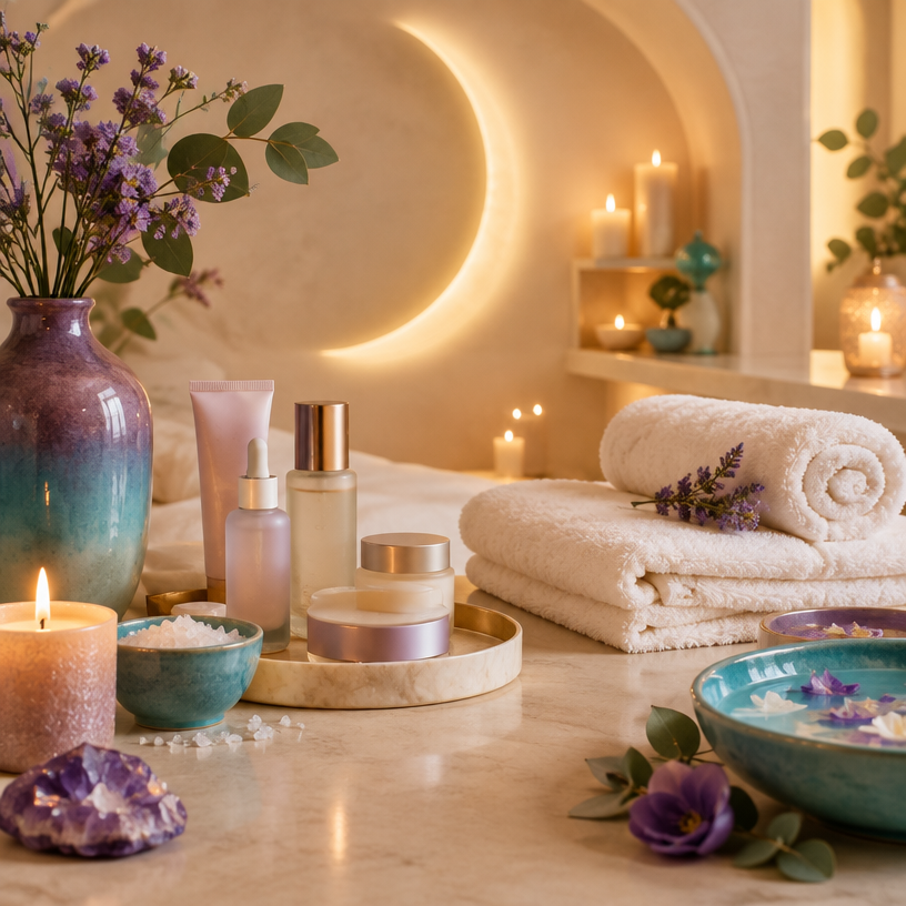 Atmosfera serena di beauty e benessere di LUNE LAB